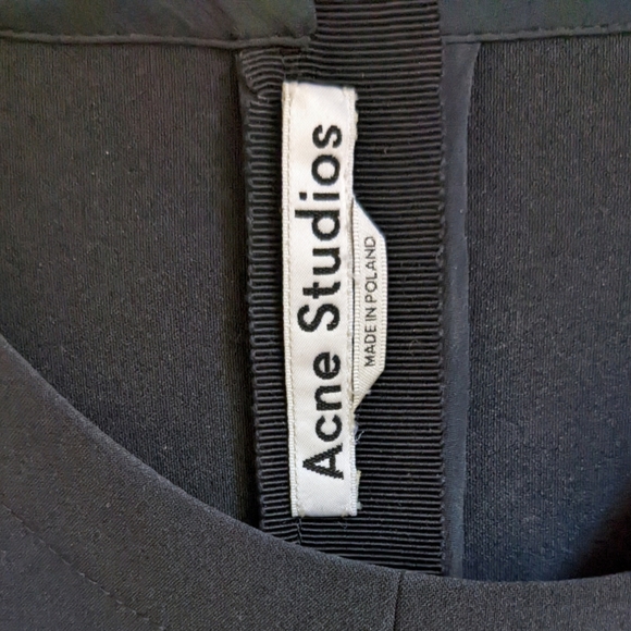 Acne Studios Pre-Fall 2016 Ebele Black Fitted Long Sleeve Mini Dress - 40 / US 8 - Picture 9 of 12